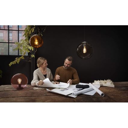 Ledvance - Lampa stołowa BUBBLE 1xE27/40W/230V różowa