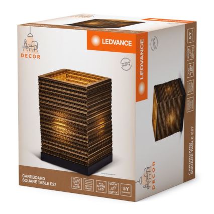 Ledvance - Lampa stołowa DECOR CARDBOARD 1xE27/15W/230V 20x20 cm