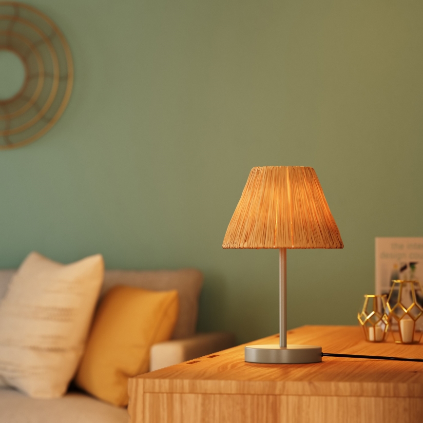 Ledvance - Lampa stołowa DECOR RAFFIA 1xE27/15W/230V rafia