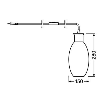 Ledvance - Lampa stołowa GRAPE 1xE27/40W/230V