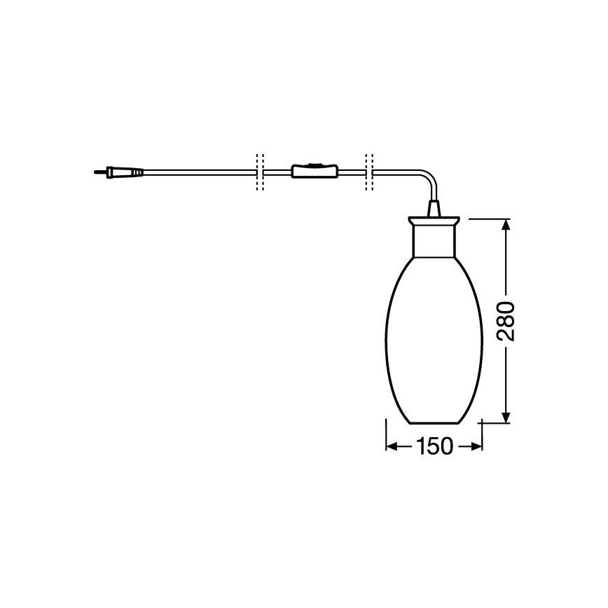 Ledvance - Lampa stołowa GRAPE 1xE27/40W/230V