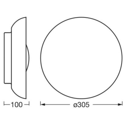 Ledvance - Lampa sufitowa ORBIS MILAN 2xE27/10W/230V biała