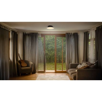 Ledvance - Lampa sufitowa ORBIS MILAN 2xE27/10W/230V czarna