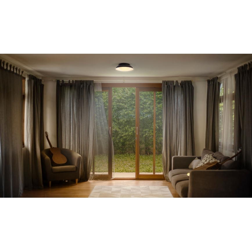 Ledvance - Lampa sufitowa ORBIS MILAN 2xE27/10W/230V czarna