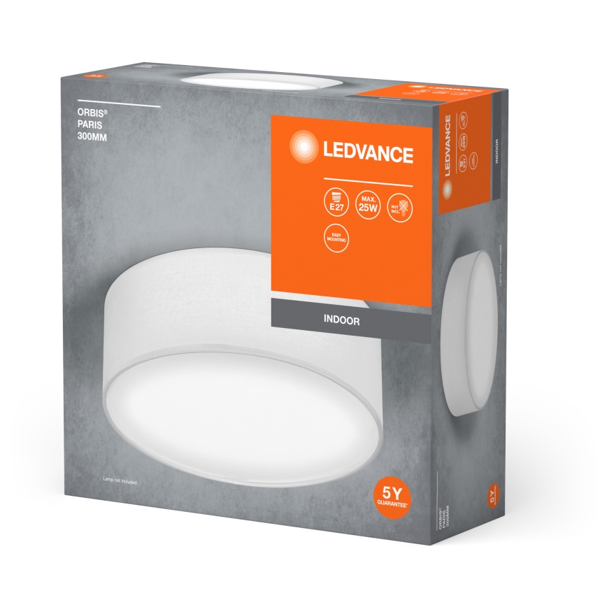 Ledvance - Lampa sufitowa ORBIS PARIS 1xE27/25W/230V biała