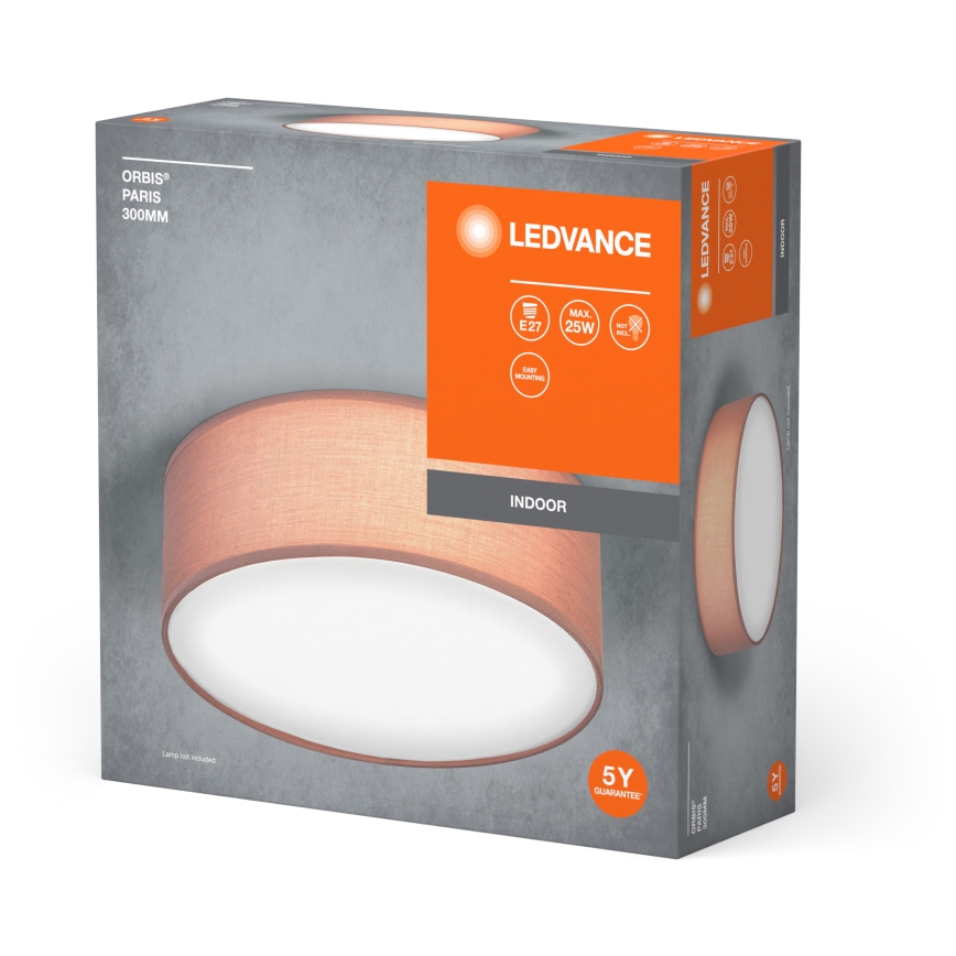 Ledvance - Lampa sufitowa ORBIS PARIS 1xE27/25W/230V brązowa