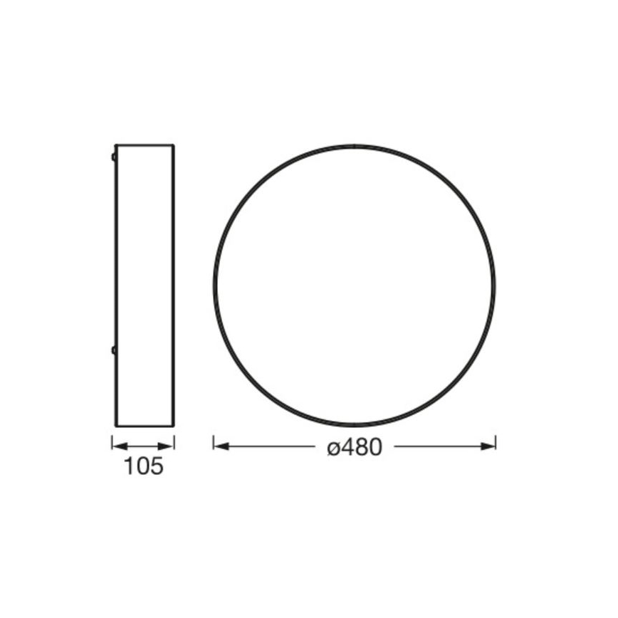 Ledvance - Lampa sufitowa ORBIS PARIS 3xE27/25W/230V brązowa