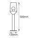 Ledvance - Lampa zewnętrzna CALICE 1xE27/60W/230V IP44 50 cm