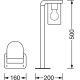 Ledvance - Lampa zewnętrzna CASCADE 1xE27/25W/230V IP44 50 cm