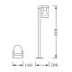 Ledvance - Lampa zewnętrzna CASCADE 1xE27/25W/230V IP44 80 cm