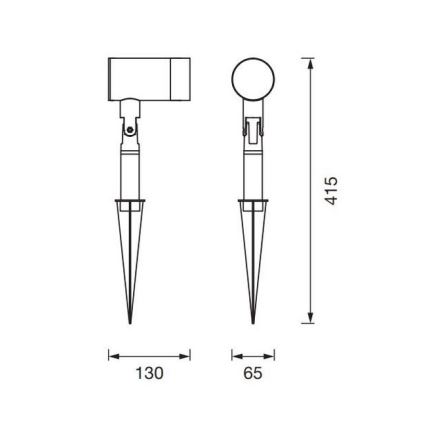 Ledvance - Lampa zewnętrzna ENDURA CLASSIC 1xGU10/35W/230V IP54