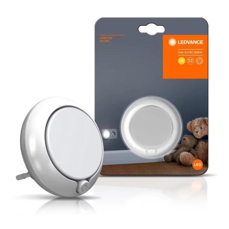 Ledvance - Lampka nocna LED z czujnikiem LUNETTA LED/0,3W/230V 3000K