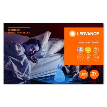 Ledvance - LED Dotykowa dziecięca noc lampka TOUCH LED/2,5W/5V 1200 mAh
