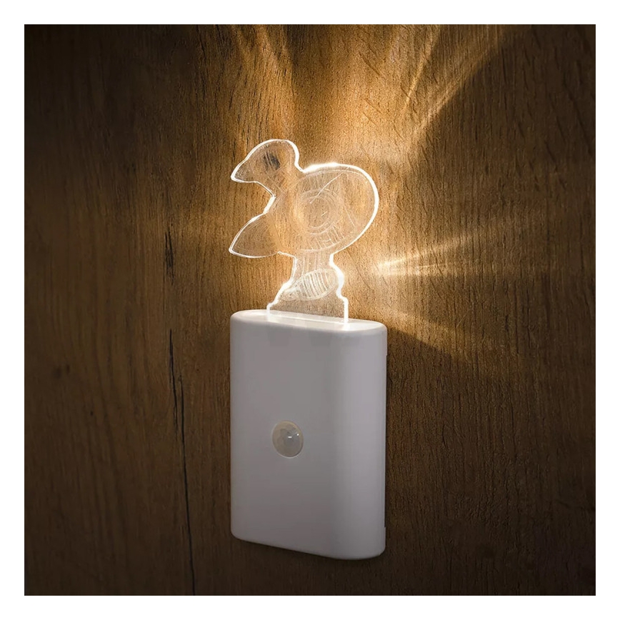 Ledvance - LED Dziecięca orientacyjna lampka z czujnikiem NIGHTLUX LED/0,2W/4,5V