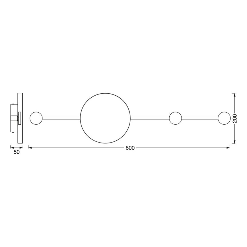 Ledvance - LED Kinkiet DECOR WOOD LED/6W/230V