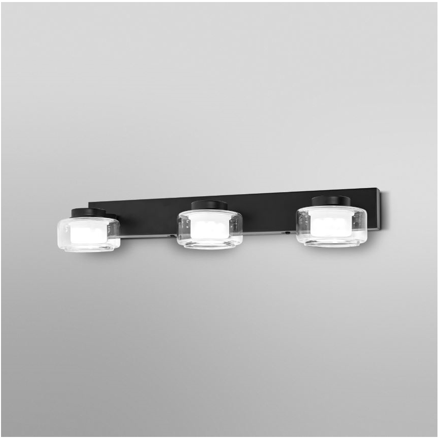 Ledvance - LED Kinkiet łazienkowy ORBIS FLAME 3xLED/5,5W/230V 3000/4000K IP44 czarny