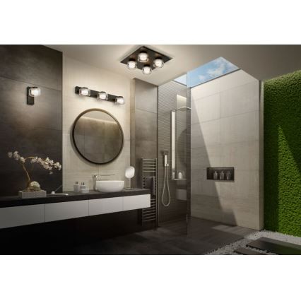 Ledvance - LED Kinkiet łazienkowy ORBIS FLAME LED/5,5W/230V 3000/4000K IP44 czarny