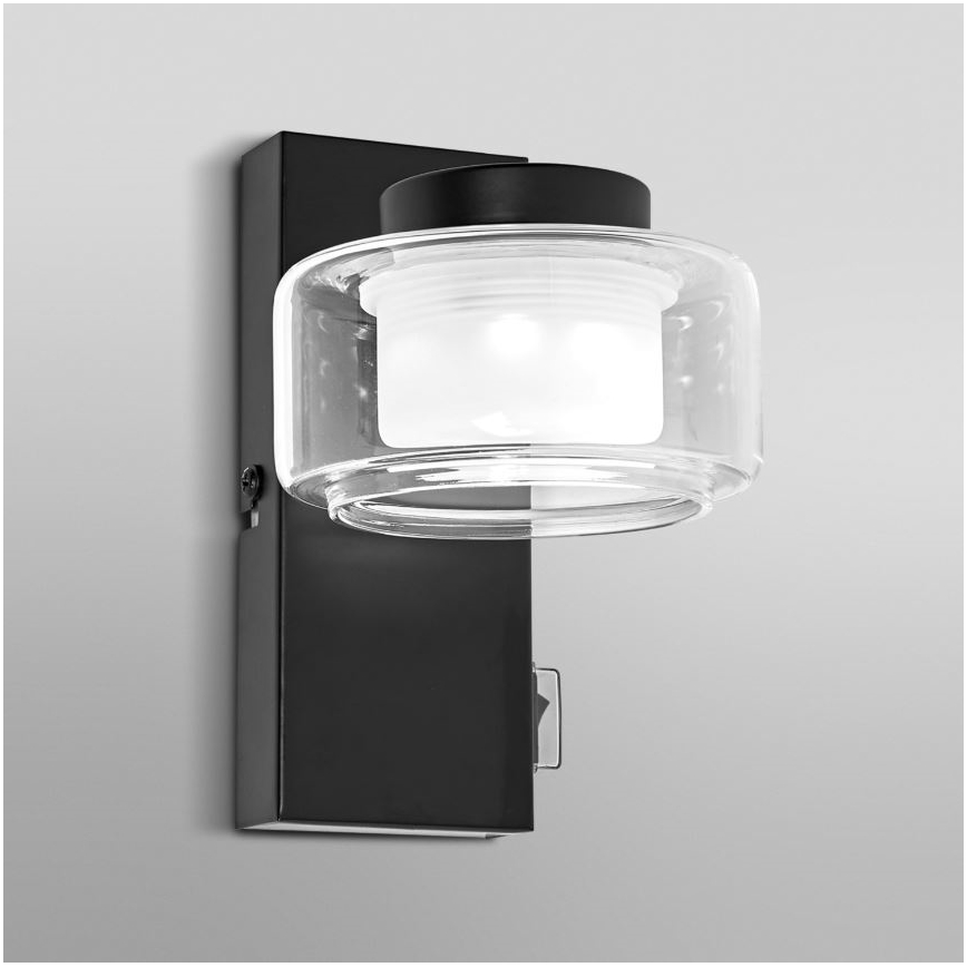 Ledvance - LED Kinkiet łazienkowy ORBIS FLAME LED/5,5W/230V 3000/4000K IP44 czarny