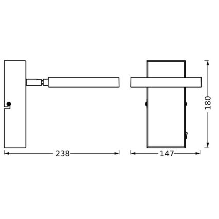 Ledvance - LED Kinkiet punktowy DECOR SATURN LED/11W/230V 3000/4200/6500K