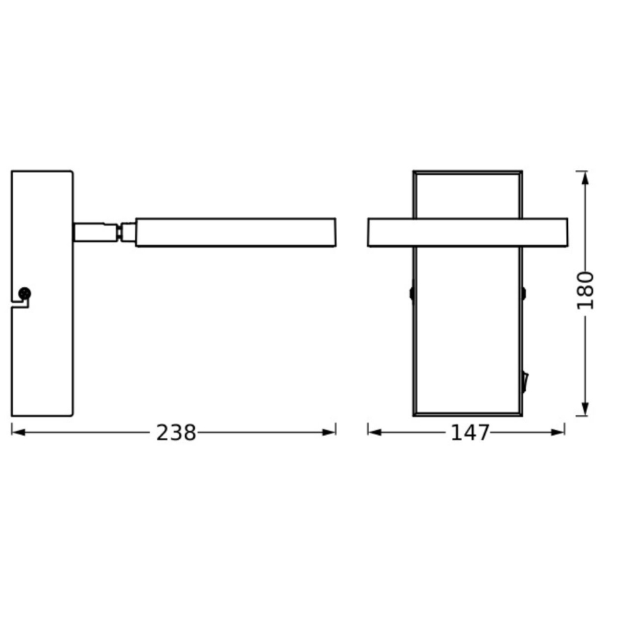 Ledvance - LED Kinkiet punktowy DECOR SATURN LED/11W/230V 3000/4200/6500K