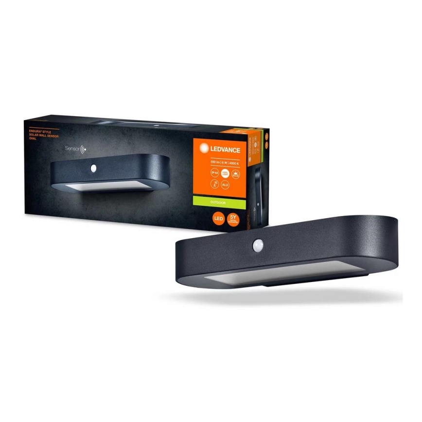 Ledvance - LED Kinkiet solarny z czujnikiem ENDURA STYLE LED/6W/7,4V 2000 mAh IP44