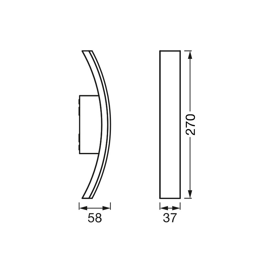 Ledvance - LED Kinkiet zewnętrzny BOW LED/7W/230V IP54