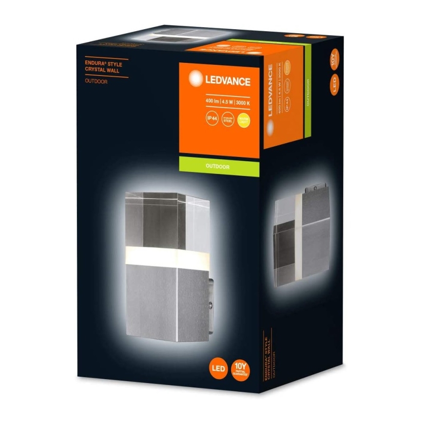 Ledvance - LED Kinkiet zewnętrzny CRYSTAL 1xLED/4,5W/230V IP44