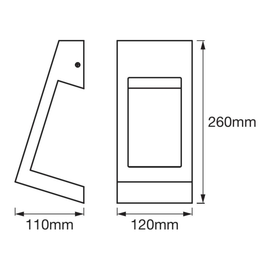 Ledvance - LED Kinkiet zewnętrzny EDGE LED/7W/230V IP44