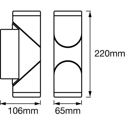 Ledvance - LED Kinkiet zewnętrzny ENDURA 2xLED/13W/230V IP44