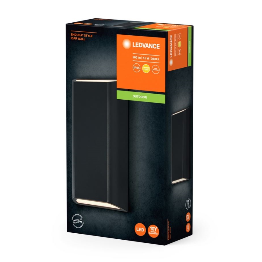Ledvance - LED Kinkiet zewnętrzny ENDURA STYLE IDAR 2xLED/3,75W/230V IP65