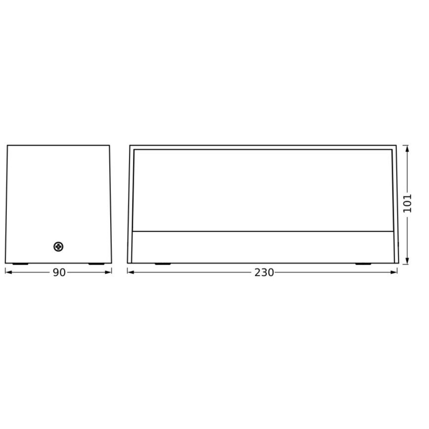 Ledvance - LED Kinkiet zewnętrzny ENDURA STYLE IDRI 2xLED/6,25W/230V IP65