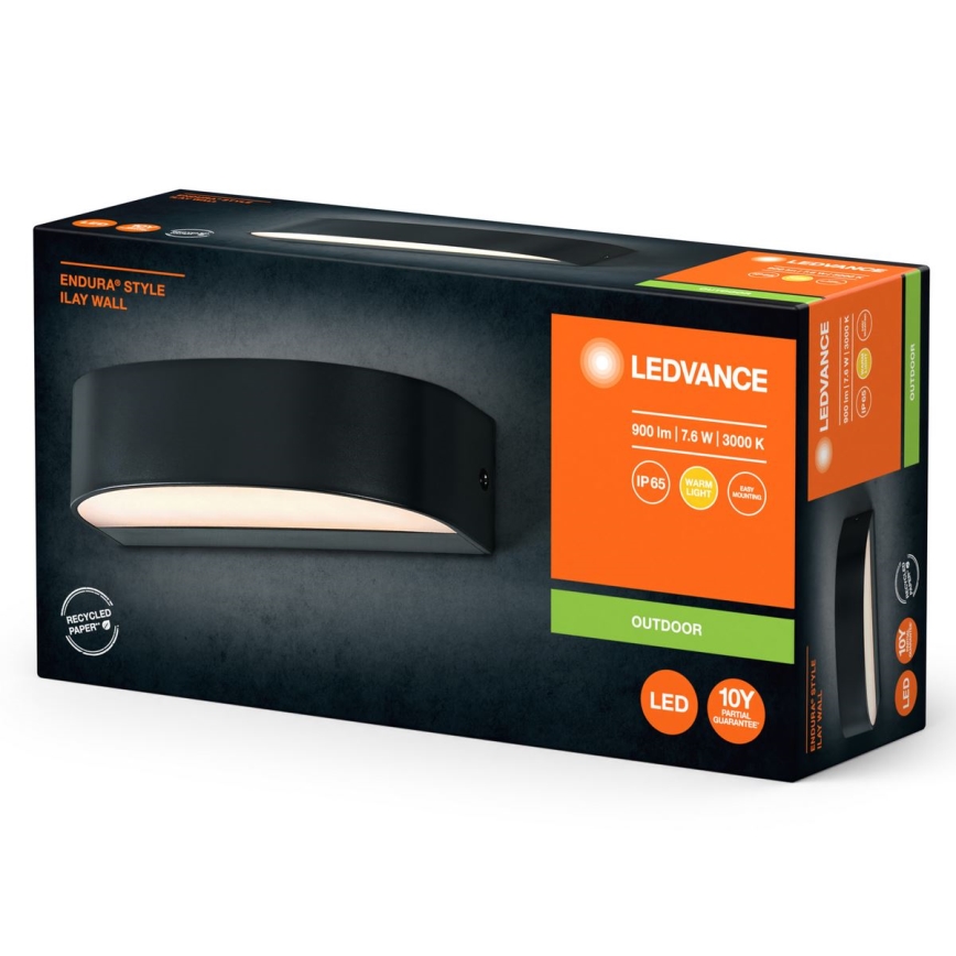 Ledvance - LED Kinkiet zewnętrzny ENDURA STYLE ILAY 2xLED/3,8W/230V IP65