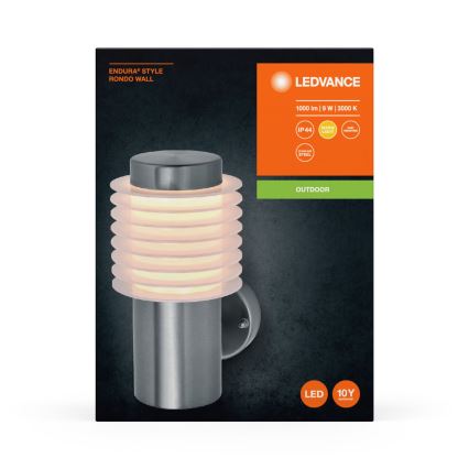 Ledvance - LED Kinkiet zewnętrzny ENDURA RONDO LED/9W/230V IP44 chrom