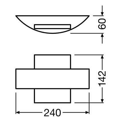 Ledvance - LED Kinkiet zewnętrzny SHIELD LED/11W/230V IP44