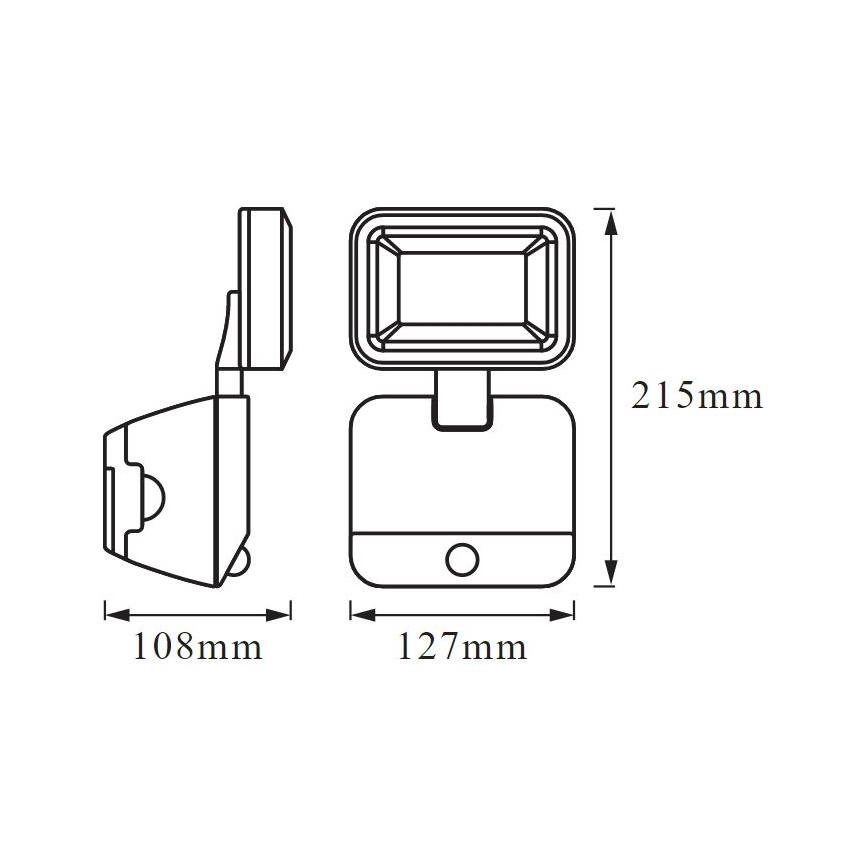 Ledvance - LED Kinkiet zewnętrzny z czujnikiem BATTERY LED/4W/4xD IP54