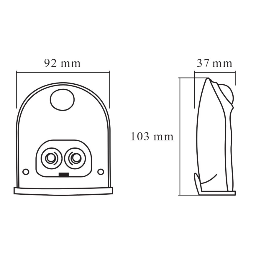 Ledvance - LED Kinkiet zewnętrzny z czujnikiem DOORLED LED/1W/3xAA IP54