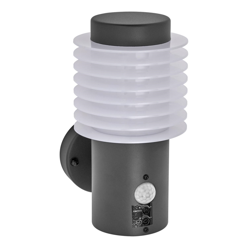 Ledvance - LED Kinkiet zewnętrzny z czujnikiem ENDURA RONDO LED/9,5W/230V IP44 antracyt