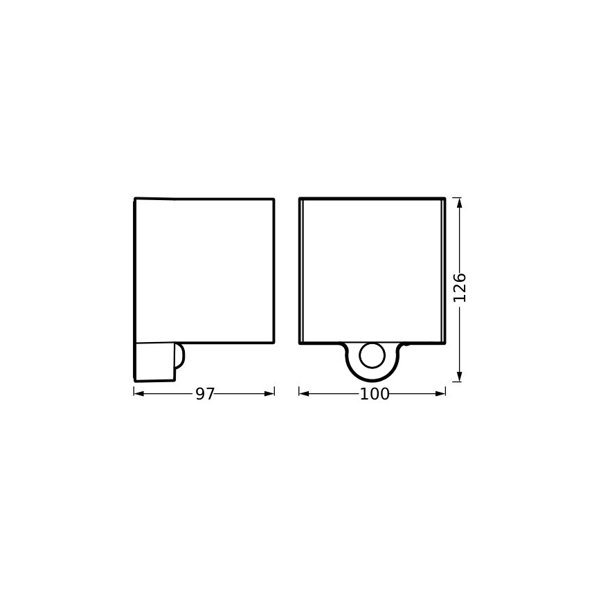 Ledvance - LED zewnętrzny rechargeable Kinkiet z czujnikiem ENDURA STYLE LED/2,5W/5V IP54