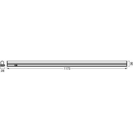 Ledvance - LED Kuchenne oświetlenie podszafkowe z czujnikiem BATTEN LED/14W/230V 120 cm