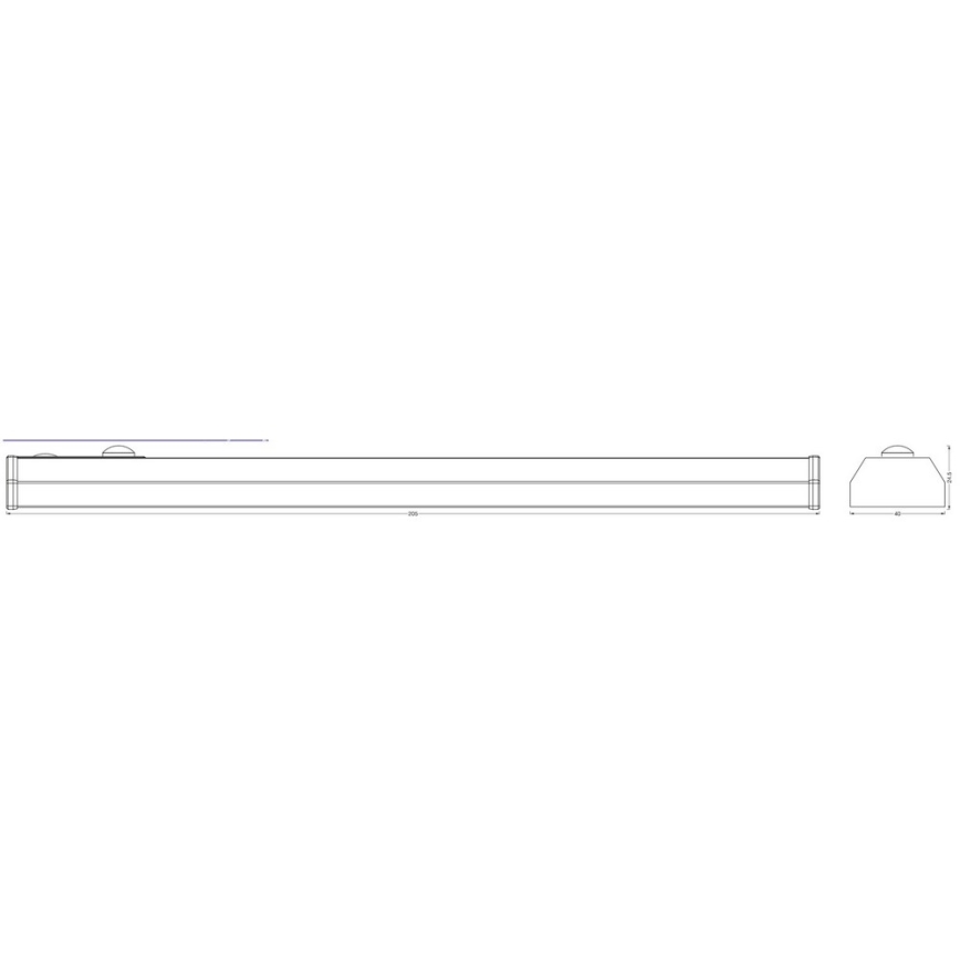 Ledvance - LED Kuchenne oświetlenie podszawkowe z czujnikiem MOBILE LED/1W/5V 20 cm