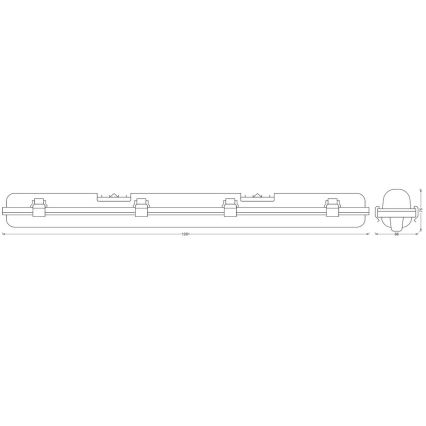 Ledvance - LED Lampa przemysłowa z czujnikiem SUBMARINE 1xG13/16W/230V IP65