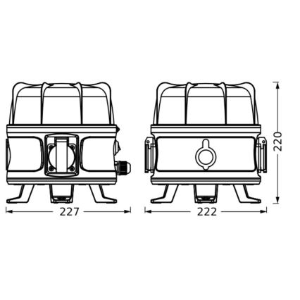 Ledvance - LED Lampa robocza z 2 gniazdami WORKLIGHT SOCKET LED/30W/230V IP54