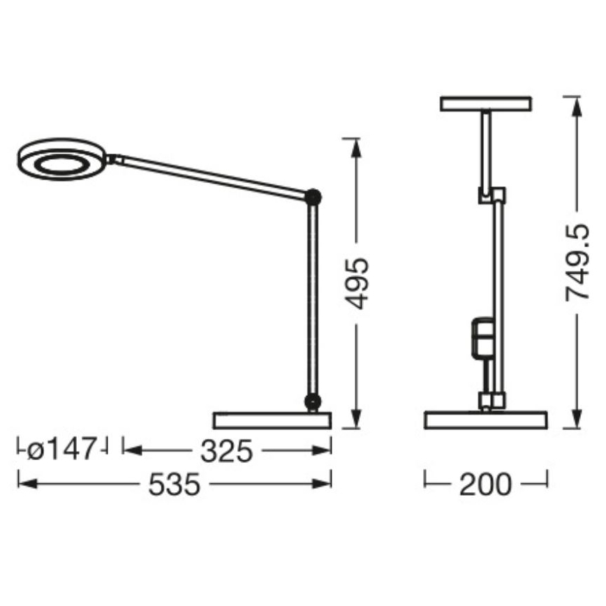 Ledvance - LED Ściemnialna dotykowa lampa stołowa SUN@HOME LED/20W/230V 2200-5000K CRI 95 Wi-Fi