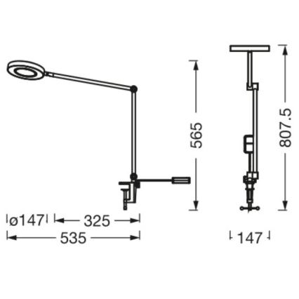 Ledvance - LED Lampa ściemnialna z klipsem SUN@HOME LED/15W/230V 2200-5000K CRI 95 Wi-Fi