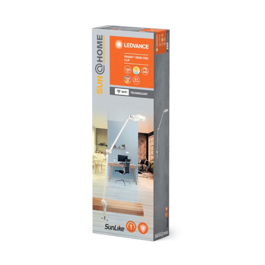 Ledvance - LED Lampa ściemnialna z klipsem SUN@HOME LED/15W/230V 2200-5000K CRI 95 Wi-Fi