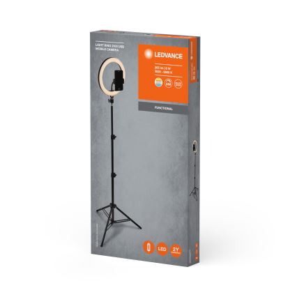 Ledvance - LED Lampa podłogowa ściemnialna ze stojakiem i uchwyt do vlogowania LED/6W/USB 3000/4000/6500K