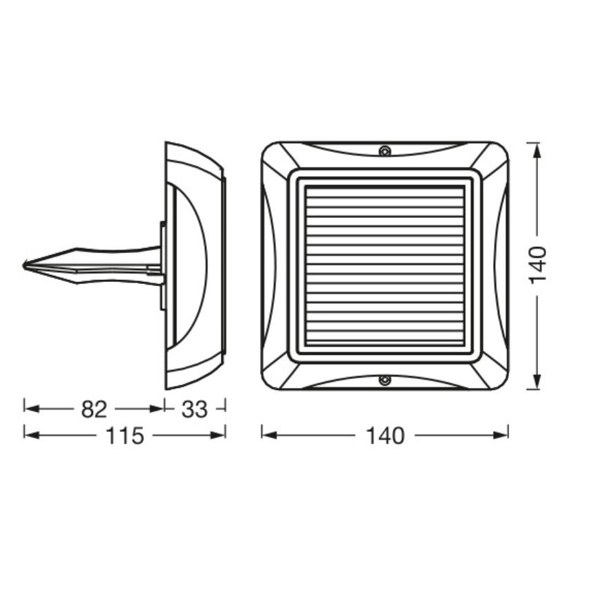 Ledvance - LED Ściemnialampa solarna ENDURA STYLE SOLAR LED/1,2W/3,7V 2000 mAh IP65