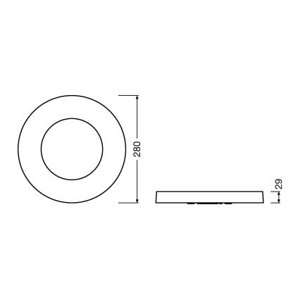 Ledvance - LED Lampa sufitowa RING LED/18W/230V