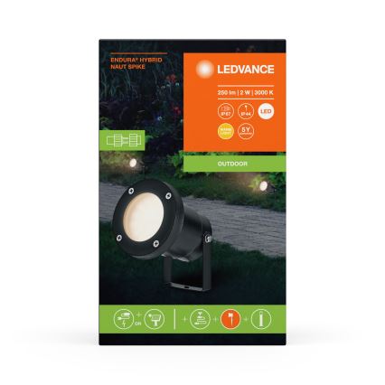 Ledvance - LED Lampa zewnętrzna ENDURA HYBRID NAUT SPIKE LED/2W/12V IP44