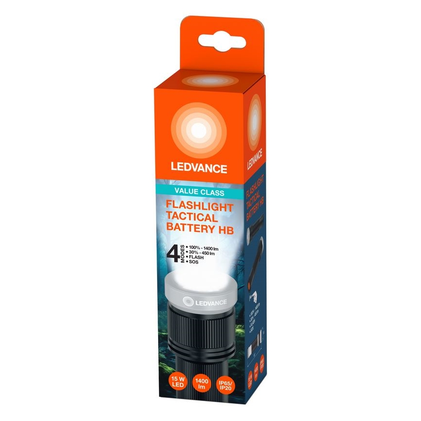 Ledvance - LED Latarka FLASHLIGHT LED/15W/6xAAA IP65